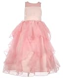 New Girls PINK Wedding Flower Girl Pageant Dress 2T-14