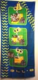WALL-E Blue Foot Tracks Beach Towel