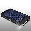 Premium Solar Charger - Ultra Thin Solar Powered Backup Battery and Charger for Cell Phones, iPhone, iPod, and Most USB Powered Device - Also Includes Built-in LED Reading Light and Window / Windshield Suction Cups