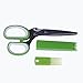 Siriouse Herb Scissors Stainless Steel Multipurpose Kitchen Shear with 5 Blades, Cover and Cleaning Comb, Bonus Long Tooth Comb Herb Scissors and Cover Safe Storage Looks Great !