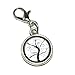 Graphics and More Tree of Life Antiqued Bracelet Pendant Zipper Pull Charm with Lobster Clasp