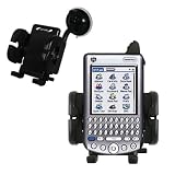 Gomadic for the PalmOne palm Tungsten W - PalmOne Tungsten W Flexible Car Windshield Holder - Gomadic Brand