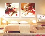 Modern Oil Painting on Canvas Stretched-framed - Abstract - Beautiful
