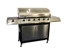 Char Broil K6B 6-Burner 65,000 BTU Gas Grill, with Sideburner
