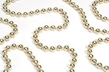 Pack Of 12 Shiny Gold Beaded Christmas Garlands 108' x 8mm
