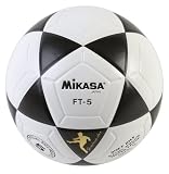 Mikasa FT5 Goal Master Soccer Ball (Black/White, Size 5)