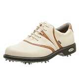 ECCO Women's Classic Saddle GTX Gore-Tex Golf Shoe,Ice/Cognac,41 EU