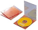 ELECOM CFC-01RD01 スリムCDケース(3枚パック)