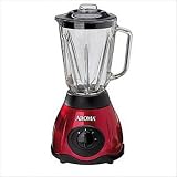 Aroma ABD-530RG 1-1 2-Liter 500-Watt Blender Cast Metal Red Color Base, Glass Jar by Aroma