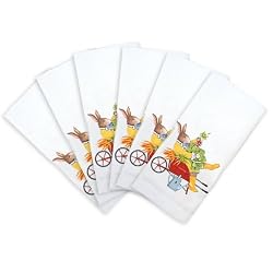 Wheelbarrow Rabbit Napkin Set