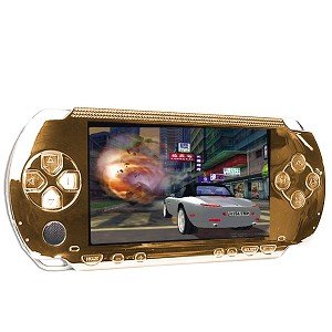PSP Replacement Faceplate + Buttons (Gold)