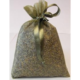 Organic Lavender Sachet - Scent Lingerie and Linen with the Soothing Smell of Lavender. Calming and Relaxing! In 4" X 6" (10cm X 15cm) Organza Bag. Great Valentines Gift!