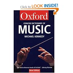 The Concise Oxford Dictionary of Music (Oxford Paperback Reference)