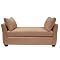 Microsuede Chaise with 2 Bolsters