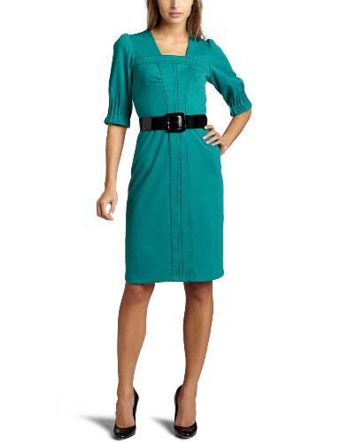 JAX Women's Trapunto Stitch Ponte Dress