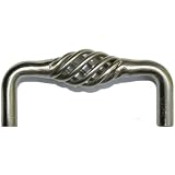 Olympia 3″ Center Distance Cabinet Handle Birdcage Pull Satin Nickel 1221
