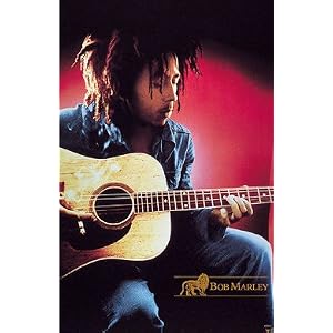 Bob Marley Guitar Reggae Music Great Poster