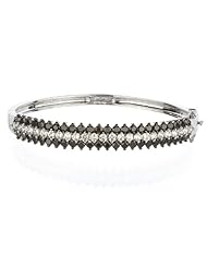 BLACK & WHITE CZ BANGLE