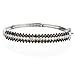 BLACK & WHITE CZ BANGLE