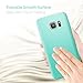 Galaxy S7 Case, S7 Case - TURATA® Slim fit [Full Edge Protection Camera Protection] Premium Coated Non Slip Surface Four Layer Paint Designed Case for Samsung Galaxy S7 (Mint Green )