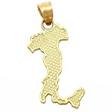 14K Gold Italia Boot Charm Italy Travel Italian Jewelry