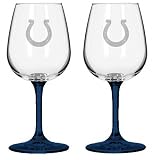 NFL Indianapolis Colts 12.75-Ounce Wine Glass Set