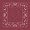 Small Flower Center w/ Paisley Square Burgundy
