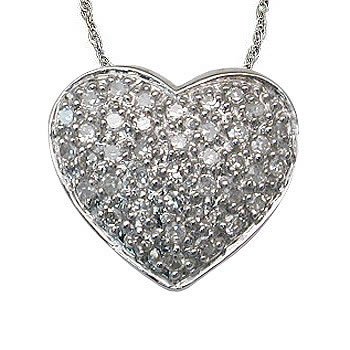 1/4 Carat Pave Set Diamond Heart Pendant in White Gold 41F2J8CQHSL 1/4 Carat Pave Set Diamond Heart Pendant in White Gold