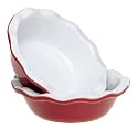 Emile Henry 5-Inch Individual Pie Dishes, Cerise Red, Set of 2