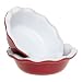 Emile Henry 5-Inch Individual Pie Dishes, Cerise Red, Set of 2