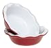 Emile Henry Provencal Fluted 5-Inch Individual Pie Dishes, Cerise Red, Set of 2