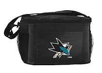 New NHL Hockey 2014 Team Color Logo 6 Pack Lunch Tote Bag Cooler - Pick Team (San Jose Sharks)
