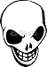 Wallmonkeys Peel and Stick Wall Decals - Skull - Removable Graphic
