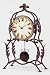 Wrought Iron Leaf Design Desk Clock