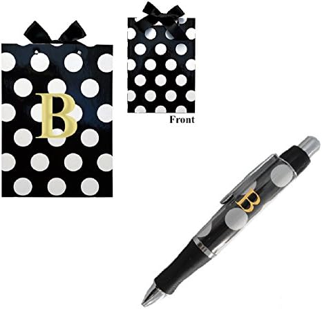 Mainstreet Collections DOTS Monogram Clipboard & Pen Set - Ltr B