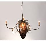 36W Tiffany Pinecone Chandelier Ceiling Fixture