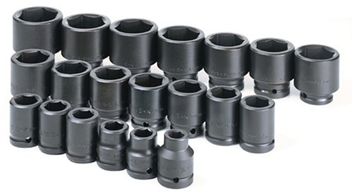 SK Hand Tools 84420 20-Piece 3/4-Inch Drive 6 Point Standard Fractional Impact Socket Set