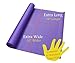 Rolling Sands 84 Inch by 36 Inch Extra Wide, Extra Long Purple Yoga Pilates Mat