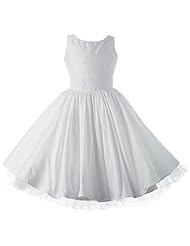 Girls Plaid Print Shirred Cotton/Taffeta  Dress