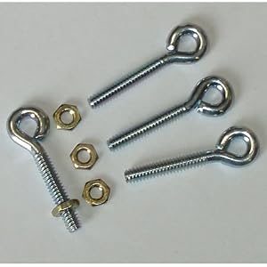 4-40 Threaded Eyebolts (4) from Toy RC Airplanes