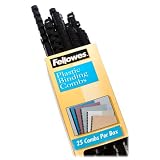 Fellowes 1/2in Black Binding Combs (25 Pack)