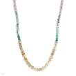 Necklace With 45.30ctw Genuine Sapphires Well Made in 18K Yellow Gold. Total item weight 9.5g Length 17in