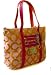 Coach Signature Poppy Glam Shopper Bag Purse Tote 13826 Persimmon Magenta