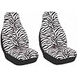 Zebra Animal Print Seat Cover 2 pcs