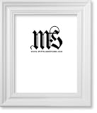 Frame for Picture Photo Diploma or Poster, White, style #626W