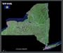 New York state from space satellite map/print poster: 36" x 30.25" glossy