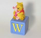 Winnie the Pooh & Piglet Alphabet Fun Block Figurine - "W Is for Winnie" By Grolier Colectibles
