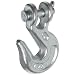 CM M804ZL Clevis Grab Hook, Zinc Plated, 1/4" Size, (Carton of 30)