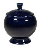 Fiestaware Cobalt 498 9-Ounce Covered Sugar Bowl