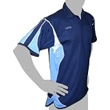 Mercian Performance Hockey Polo Shirt (Small Navy/Sky)